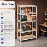 thumbnail of tectake Estante de carga pesada - 180 x 90 x 40 cm, 750 kg prata