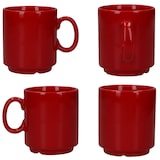 thumbnail of 120er Set EVENT stapelbare Kaffeebecher ROT Porzellan 250 ml