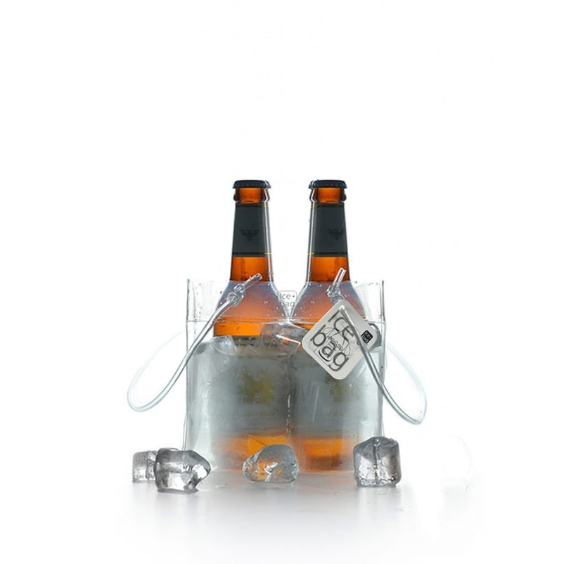 Ice.bag® CUBE Rafraîchisseur transparent pour 4 canettes par 60