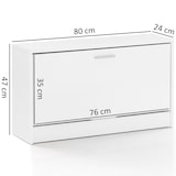 thumbnail of Schuhbank CLOEY Schuhkipper Holz Flurbank Schuhschrank Sitzbank Flur 80 cm Bank