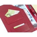 thumbnail of Ruitertassen Schreibmappe A4 Leder nur dickes Lederstück in rot mit Block und Kugelschreiber 2810T-15
