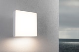 thumbnail of Paulmann LED Außenwandleuchte Azalena Dämmerungsgesteuerter Bewegungsmelder (HF)  IP44  250x250mm 3000K 8,5W 700lm 230V  Weiß Kunststoff#Aluminium
