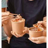 thumbnail of MONOUSO - Terrina de cartão Kraft-Kraft de 16Oz/450ml Ø10,0cm (500 Uds)