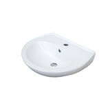 thumbnail of Waschbecken Heide Weiß Keramik mit Hahnloch & Überlauf – zeitlos elegantes Wandwaschbecken für Bad & Gäste-WC