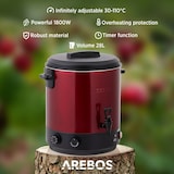 thumbnail of Conserve Macchina 28L Conserve Pentola Vin Brulè Dispenser Bevande Calde Rosso