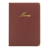 thumbnail of Securit® Doos met 20 Menuhoezen A4 'Classic' - Bordeaux - Kunstleer - 4 zijden
