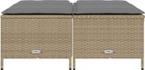 thumbnail of vidaXL Gartenhocker mit Kissen 4 Stk., Sitzhocker mit Stahlrahmen, Fußhocker für Garten Terrasse, Hocker Gartenmöbel, Beige Poly Rattan