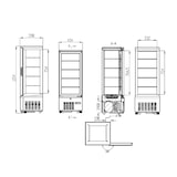 thumbnail of TOPLINE koelvitrine 4 vakken / 92 liter "zwart