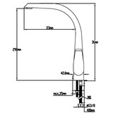 thumbnail of Torneira monocomando alto para lavatório Sil Series