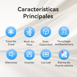 thumbnail of Frigorífico Americano VOK - 475L, No-frost Total, Motor Invertor, 182,2 Cm, Color Inox