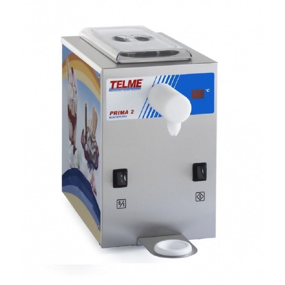 Montapanna professionale TELME con pompa rotativa e valvola d'aria. Riserva refrigerata 2 litri. Modello PRIMA2