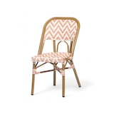 thumbnail of Chaise de terrasse ALMA - Tressage rose et blanc