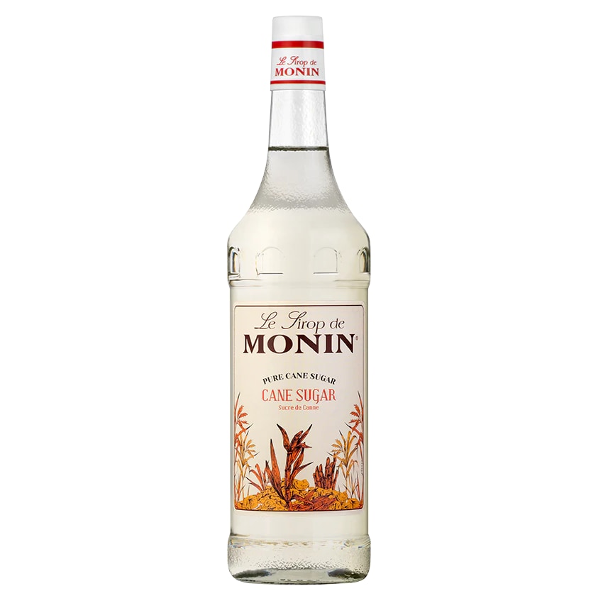 MONIN - Sirop de Sucre de Canne 1L pour boissons chaudes, cocktails et limonades