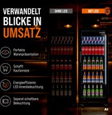 thumbnail of GastroHero Getränkekühlschrank GKS-230 I 230 L Getränkekühlschrank mit Glastür & LED I Flaschenkühlschrank abschließbar I Bierkühlschrank 0 bis +8 °C