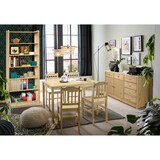 thumbnail of Möbilia Kommode | mit 2 Türen, 6 Schubladen | Kiefer-Holz | B 118 x T 35 x H 75 cm | 19020060 | natur lackiert | Serie KOMMODE