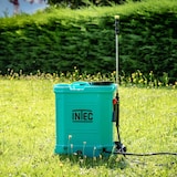 thumbnail of Pulvérisateur à batterie 16Litres 5 Bar Batterie 12V/ 8.0 Ah Chargeur + Lance INOX extensible + 3 Buses INTEC