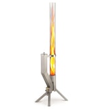 thumbnail of GARDENFLARE Feuerrohr – elegante Edelstahl Feuersäule und Pelletfackel - silber