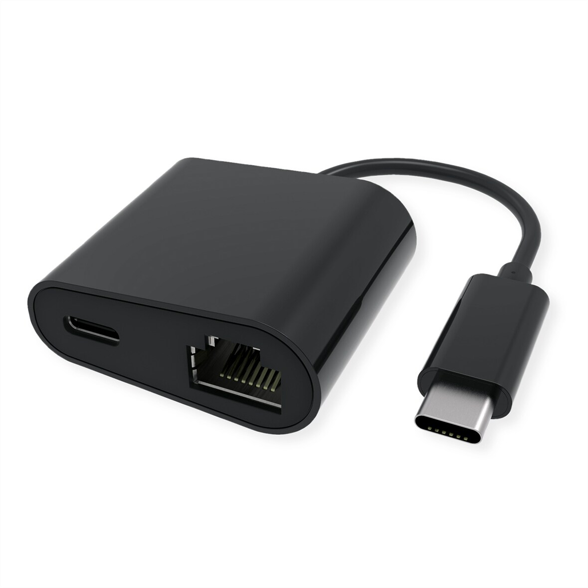 VALUE USB 3.2 Gen 2 Typ C zu Gigabit Ethernet Konverter + 1x PD Port, 100W