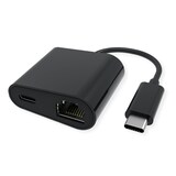 thumbnail of VALUE USB 3.2 Gen 2 Typ C zu Gigabit Ethernet Konverter + 1x PD Port, 100W
