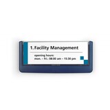 thumbnail of Durable Türschild 149x52,5mm d.bl. CLICK SIGN transparente Front