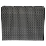 thumbnail of METRO PROFESSIONAL Bloempot/kamerscherm met 4 plantenbakken Barbados, polyrattan, zwart