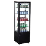 thumbnail of METRO PROFESSIONAL Panorama Kühlvitrine GGC3235B, 51.5 x 48.5 x 169 cm, 235 L, 4 verstellbare Einlegeböden, mit 4 Rollen, schwarz