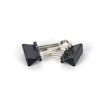 thumbnail of SIGMA Clips para carpetas, metal, 19 mm, negro, 80 unidades