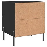thumbnail of Tables de chevet 2 pcs noir 40x35x47,5 cm bois d’ingénierie – Modèle Approche
