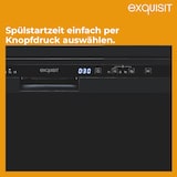 thumbnail of Exquisit PRO Geschirrspüler 60 cm, Unterbaufähig, EEK: C, 14 Maßgedecke, Besteckschublade, Automatische Türöffnung, 11 Liter, GSP56314-030C schwarz
