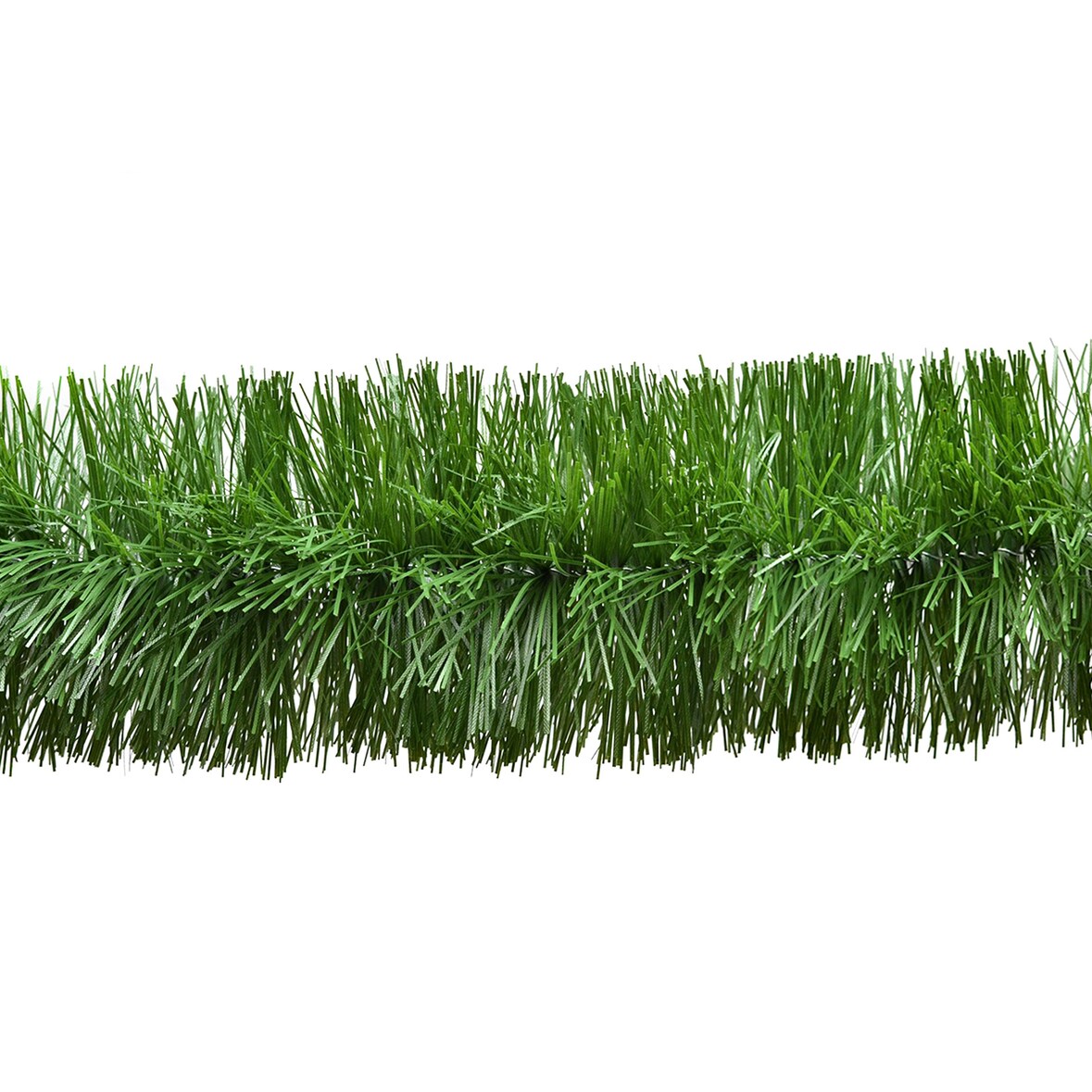 12m Grasgirlande 10cm Innen Außen Lamettagirlande Dekogirlande Weihnachten Weihnachtsgirlande künstliche Festzeltgirlande Hochzeit Maibaum Grün matt