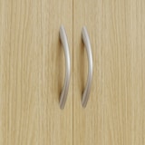 thumbnail of Alacena de cocina armario de cocina con puertas cajón y estantes ajustables antivuelco para comedor salón 80x40x180 cm natural y blanco