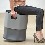 thumbnail of ROCADA 1805-4-1 Be Soft Doppelsitz+ Tisch schwarz/grau200x129x68cm, grau