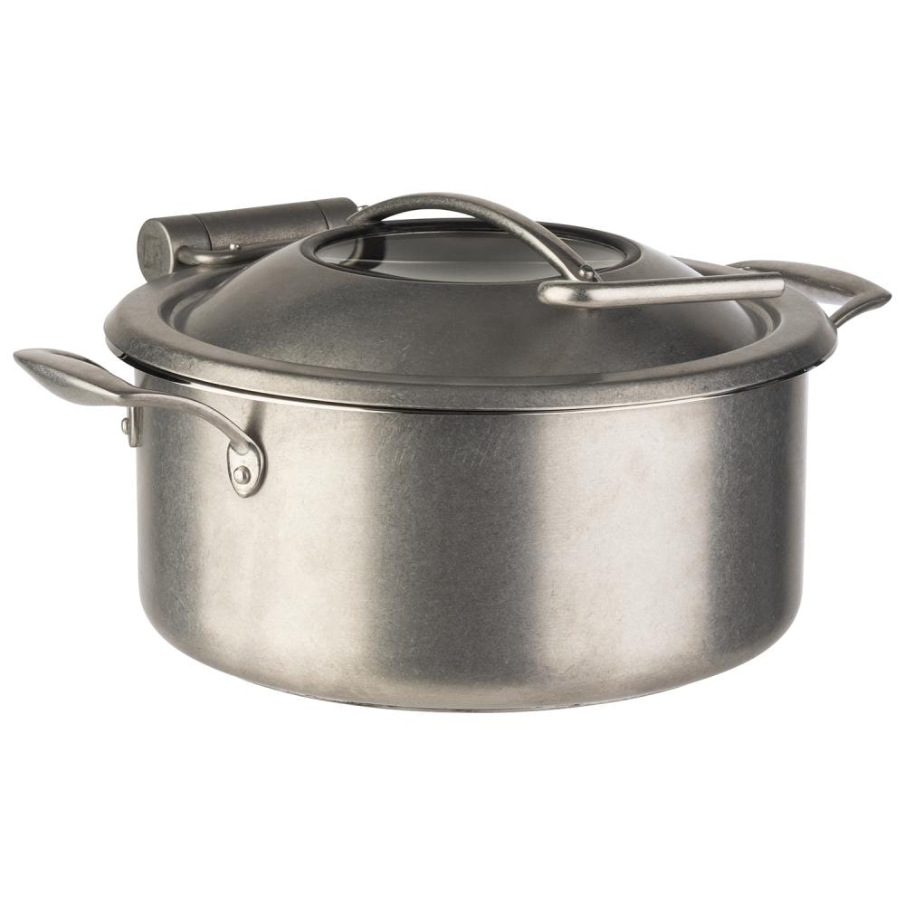 APS 12342 – Chafing Dish “ORBIT”, 4-delige set, Ø 30,5 cm, H: 17,5 cm, 18/8 roestvrij staal, vintage look