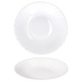 thumbnail of 6x Suppenteller Arkona Opalglas 320ml 21,8cm weiß Teller tief Pasta-Schale Salat