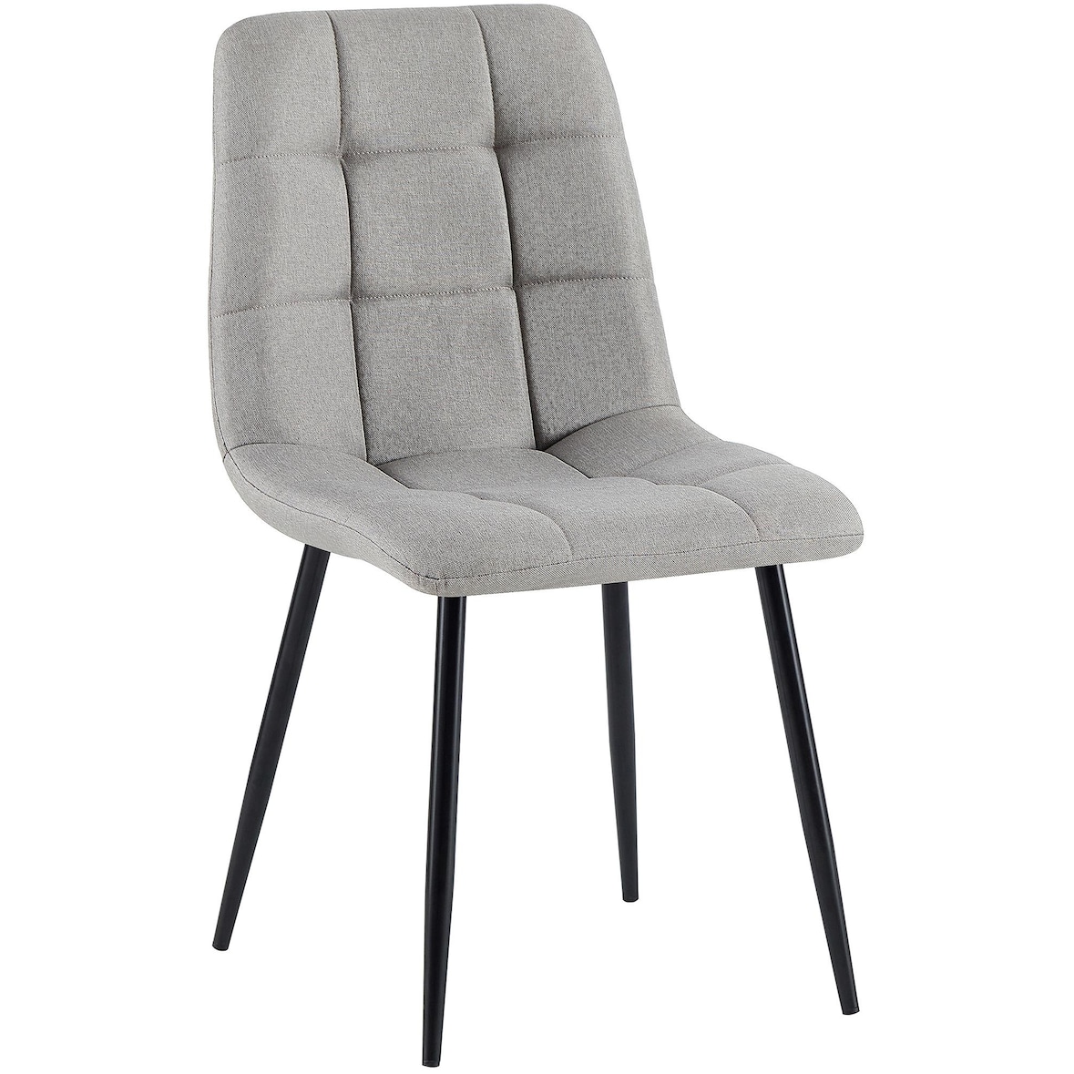 Esszimmerstuhl Antibes Stoff hellgrau