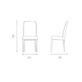 thumbnail of Anita - Cadeira de couro ecológico branca 2 peças