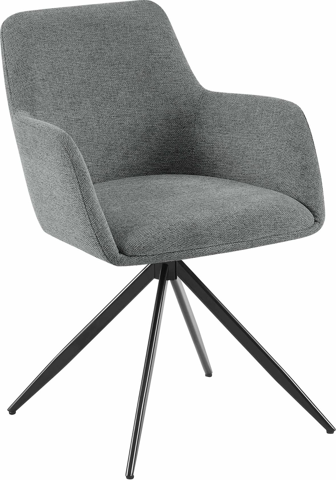 Esszimmerstuhl PELON - Stoff Grau 56x62x81 cm | Essstühle Esszimmerstühle Küchenstühle Wohnzimmerstühle
