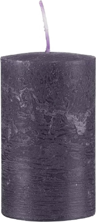 durchgefärbte Rustic Kerzen Lila 50 x Ø 50 mm, 1 Stück