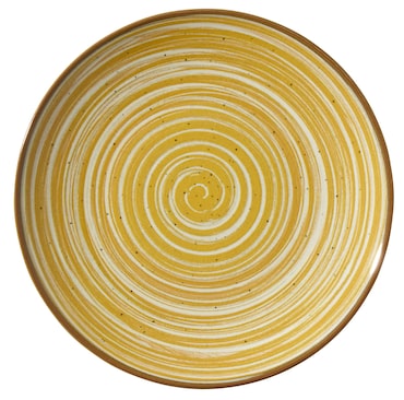 METRO Professional Assiette à dessert Madleen, grès, Ø 20 cm, ronde, jaune, 6 pièces