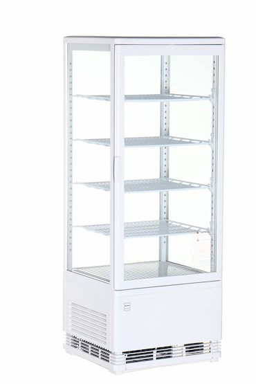 METRO PROFESSIONAL Vetrina refrigerata GGC2098, vetro/plastica, 42,8 x 38,6 x 111 cm, 105 L, bianco