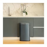 thumbnail of Poubelle Cuisine Automatique - Logan - Kitchen Move - 58 L - Inox Gris Mat Avec Cerclage