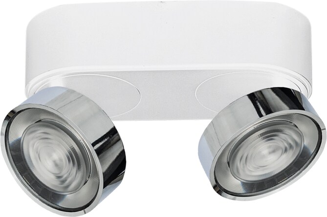 Hole Wand- und Deckenleuchte LED 13W 3000K CRI90 Weiß/Chrom - Decken- und Wandleuchte aus Aluminiumdruckguss - Rossini Illuminazione