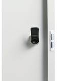 thumbnail of PROREGAL Wertstoffsammler doppel, selbstschließenden Einwurfklappen, 1x 30L + 1x 60L, HxBxT 92x58x38cm, Grau/Blau, Abfallsammler Abfalleimer