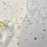 thumbnail of Tavolo da terrazza 60 x 60 cm, reclinabile, laminato terrazzo specchiato.