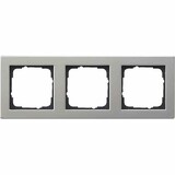 thumbnail of E2 Rahmen, 3f, edelstahl, Metall, geeignet für Unterputz-Installation