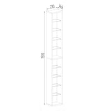 thumbnail of VCM Standregal Rasato Schwarz H. 155 x B. 21 x T. 14 cm