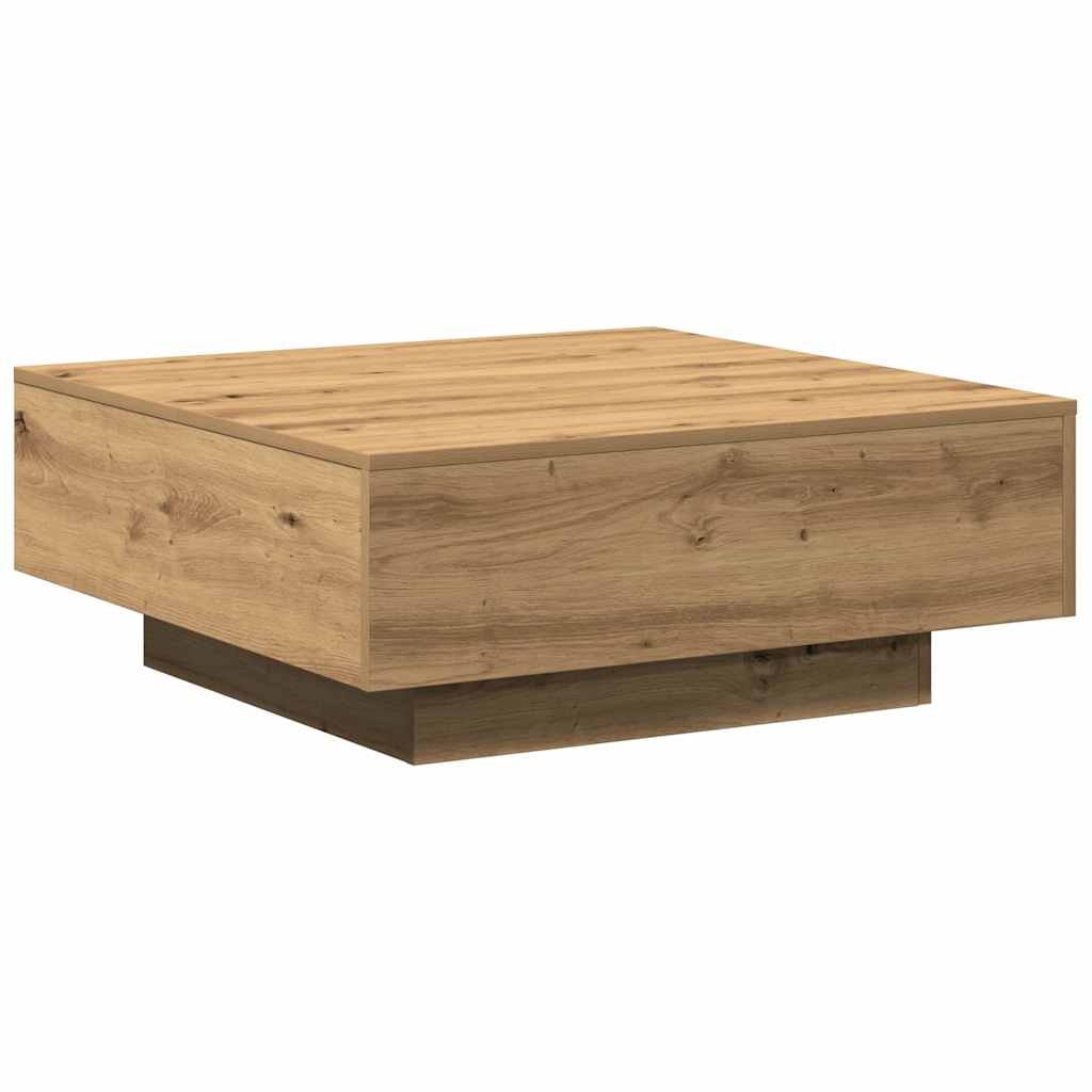 vidaXL Couchtisch Artisan-Eiche 80 x 80 x 31 cm