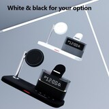 thumbnail of Chargeur Sans Fil 5 en 1 Multifonctionnel Avec Lampe Réveil et Support Téléphone Noir YONIS