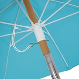 thumbnail of SVITA Sonnenschirm Bambus 2m Neigbar Gartenschirm Balkonschirm Hellblau