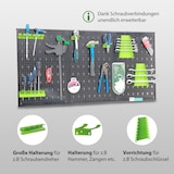 thumbnail of Wandregal Stapelboxen Werkzeughalter Hakenset 52 tlg